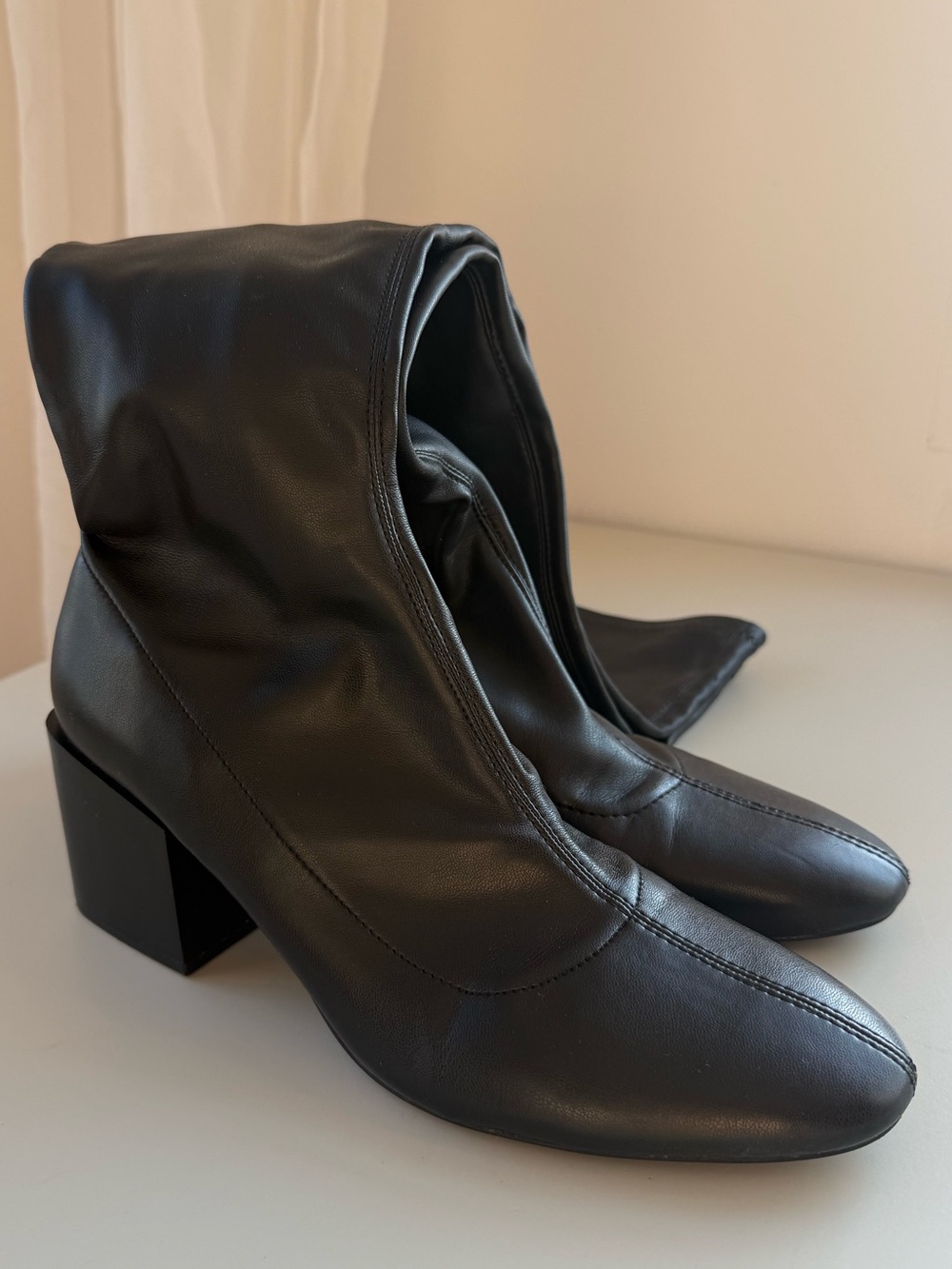 Zara Black Over The Knee Boots EU39 US8.5 - Picture 9 of 9